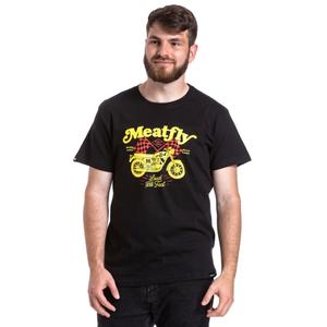 T-shirt Meatfly Loud And Fast schwarz Ausverkauf