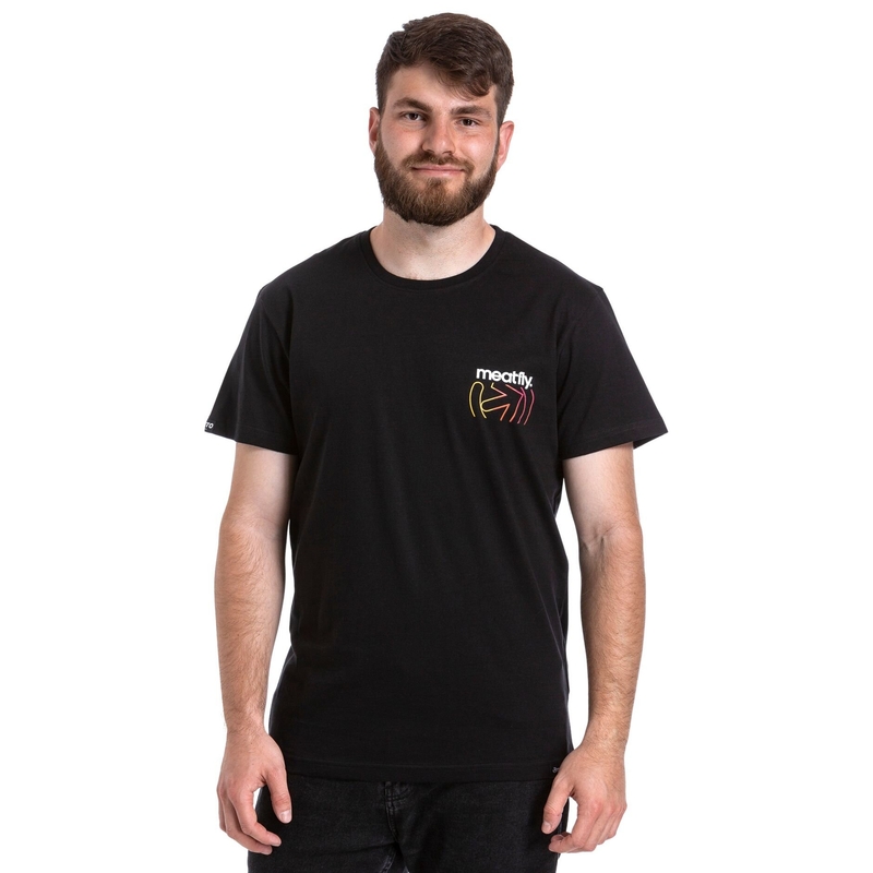 T-shirt Meatfly Marmi schwarz Ausverkauf