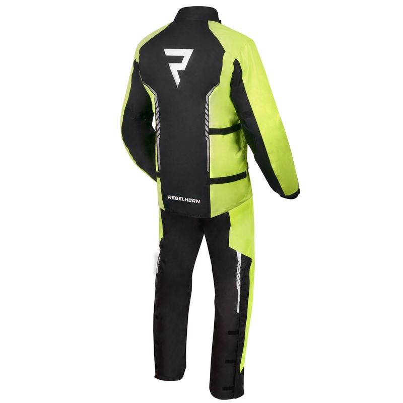 Moto Regenjacke Rebelhorn Patrol fluo gelb-schwarz