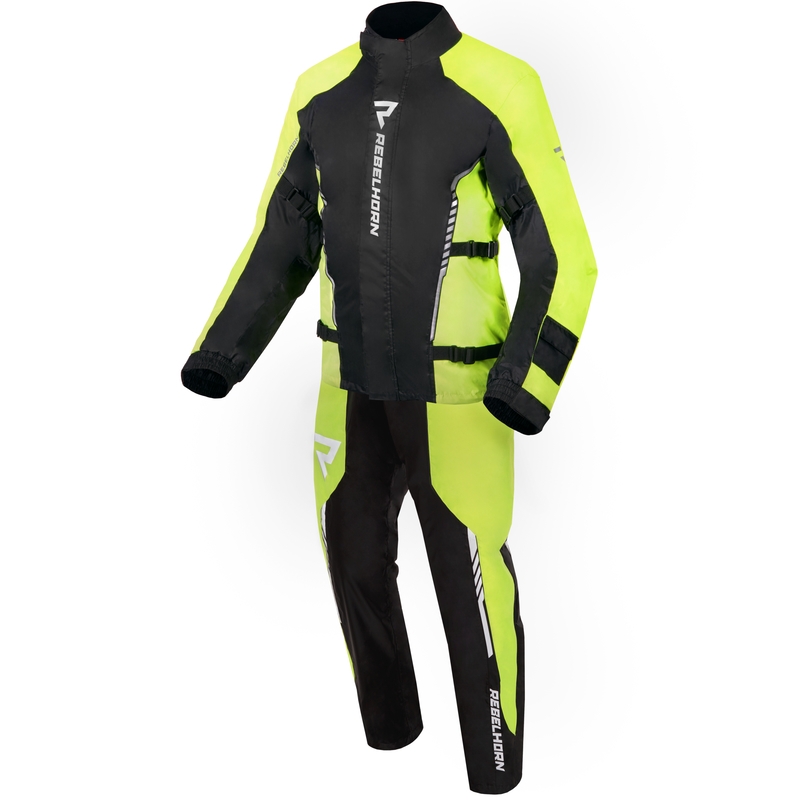 Moto Regenjacke Rebelhorn Patrol fluo gelb-schwarz