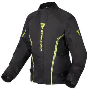 Moto Regenjacke Rebelhorn Patrol schwarz-fluo gelb