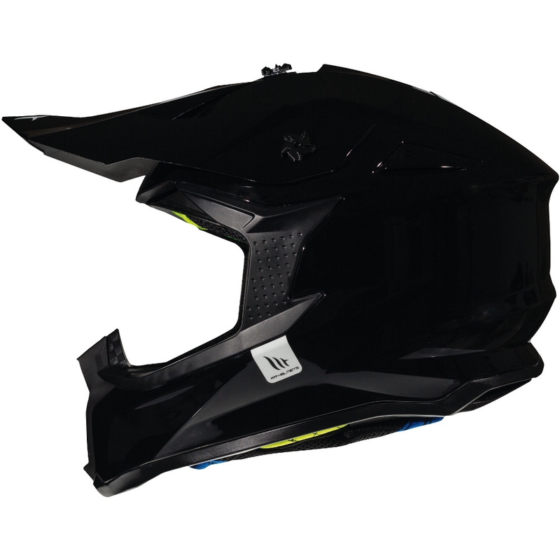 MT Falcon Solid Motocross-Helm Schwarz