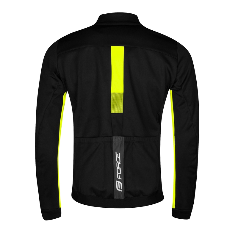 FORCE Frost schwarz-fluo Fahrradjacke Ausverkauf