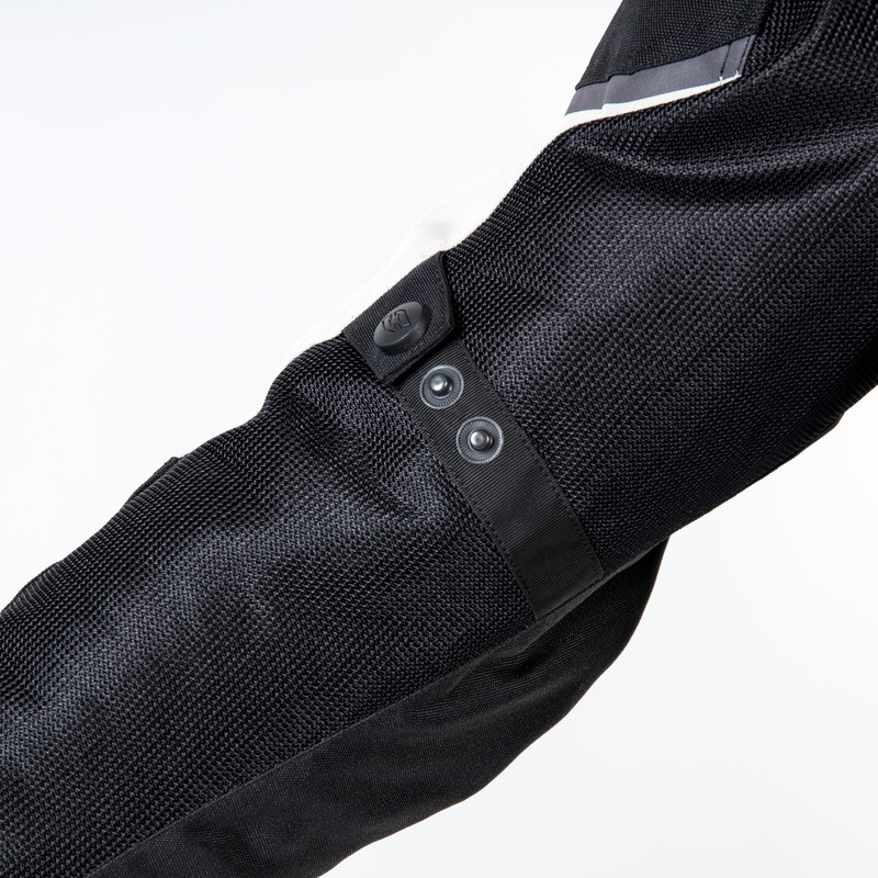 Ozone Flow schwarz-grau-fluorgelbe Motorradjacke Ausverkauf