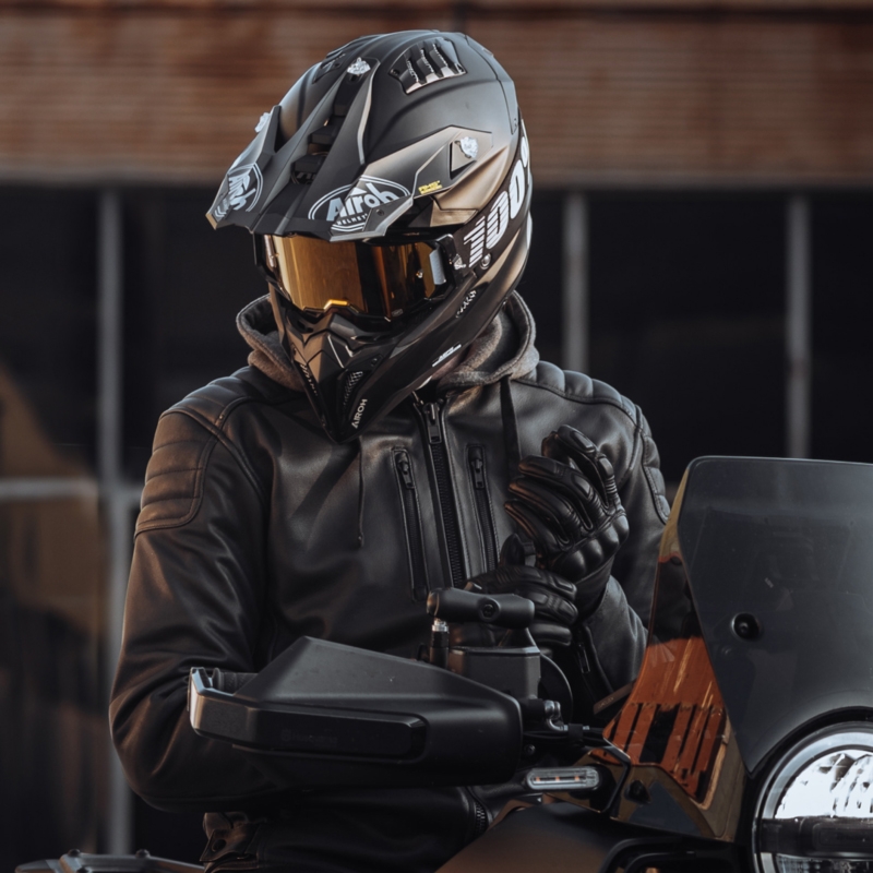 Rebelhorn Impala Motorradjacke perforiert schwarz