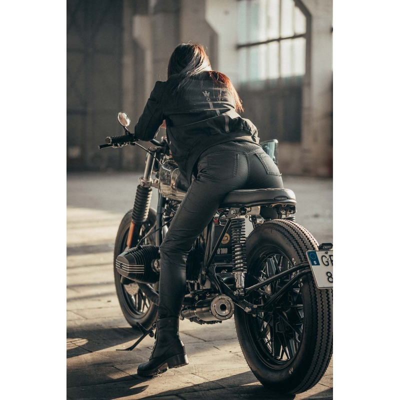 Damen Motorradjeans PANDO MOTO Lorica Kev 02 schwarz Ausverkauf