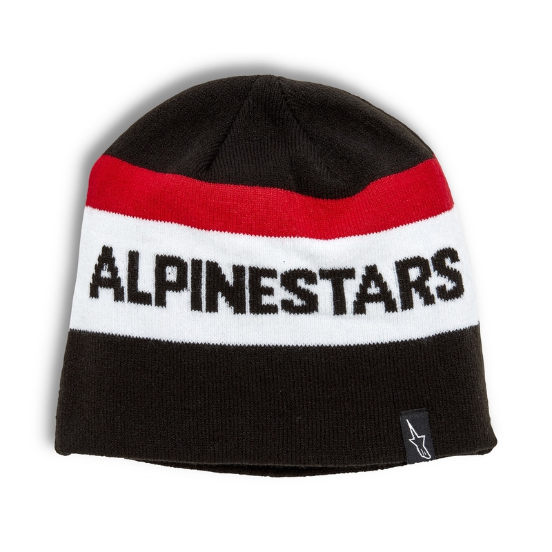Alpinestars Stake Beanie schwarz-rot-weiß Ausverkauf