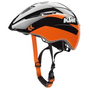 Kinderfahrradhelm KTM schwarz-orange