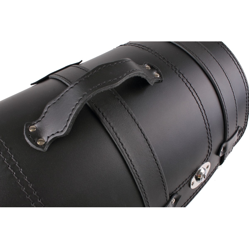 Motorradkoffer aus Leder für Chopper RSA-131A mit Schloss