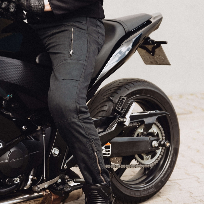 Rebelhorn Hawk III Schwarze Motorradjeans Ausverkauf