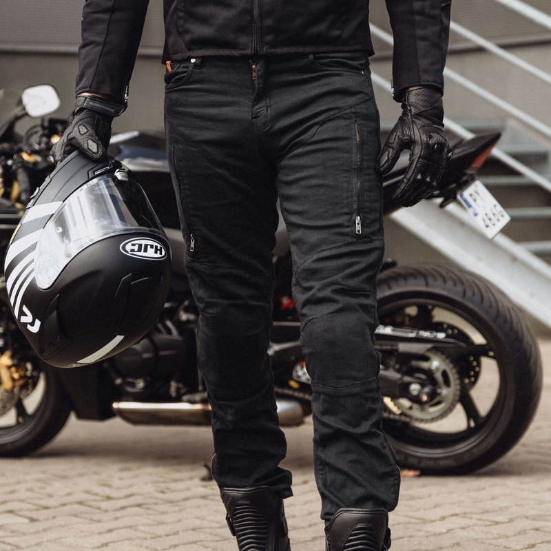 Rebelhorn Hawk III Schwarze Motorradjeans Ausverkauf