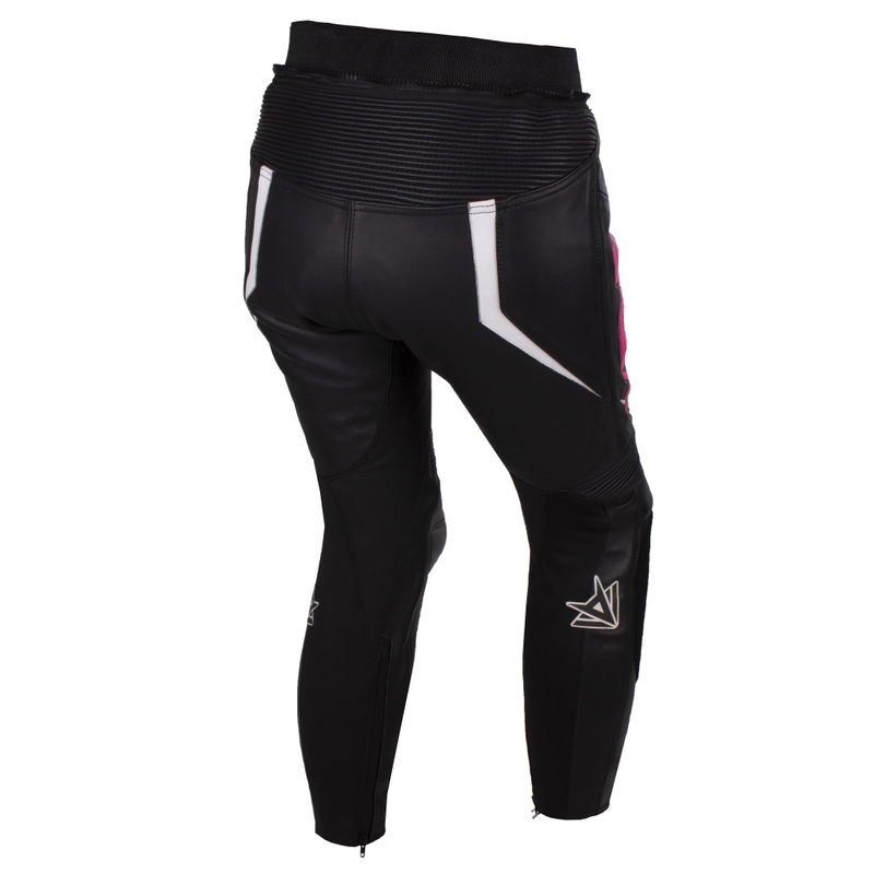 Zweiteiliger Damenoverall RSA Flow II schwarz-weiß-fluo pink sale Ausverkauf