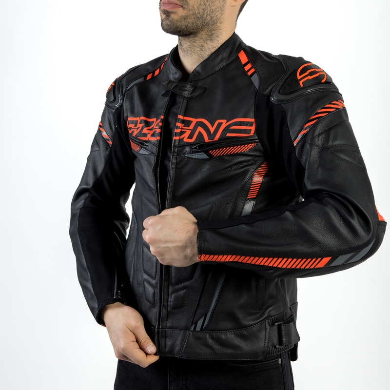 Motorradjacke Ozone RS600 schwarz-orange Ausverkauf