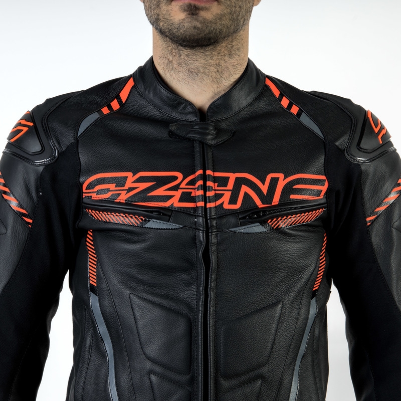 Motorradjacke Ozone RS600 schwarz-orange Ausverkauf