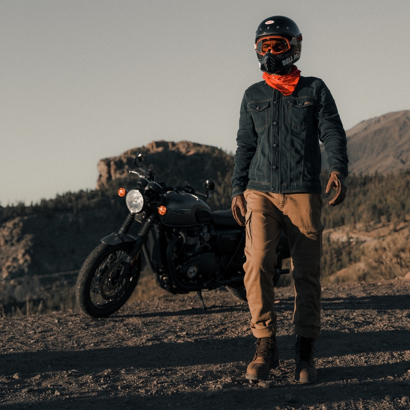 BROGER Alaska II hellbraune Motorradjeans