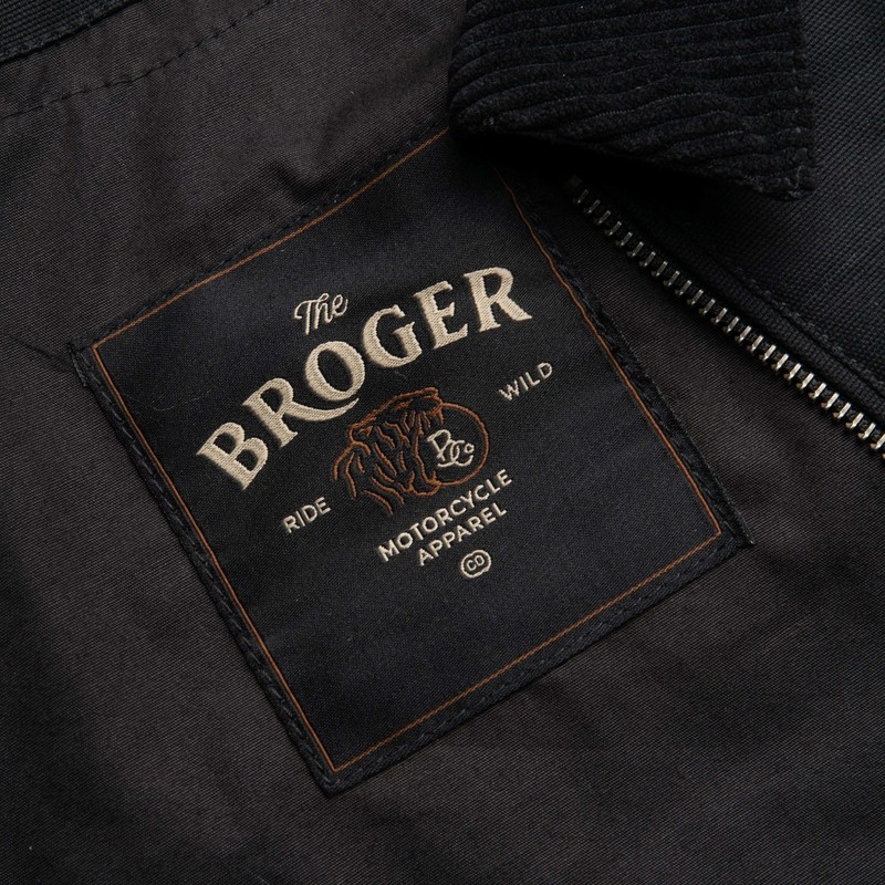 Motorradjacke BROGER Montana schwarz Ausverkauf