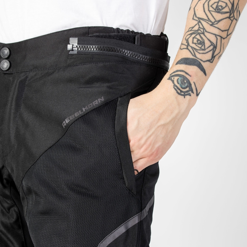 Rebelhorn Flux Motorradhosen Schwarz
