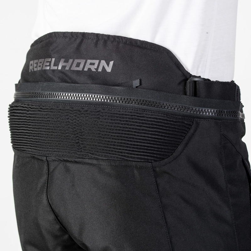 Rebelhorn Flux Motorradhosen Schwarz