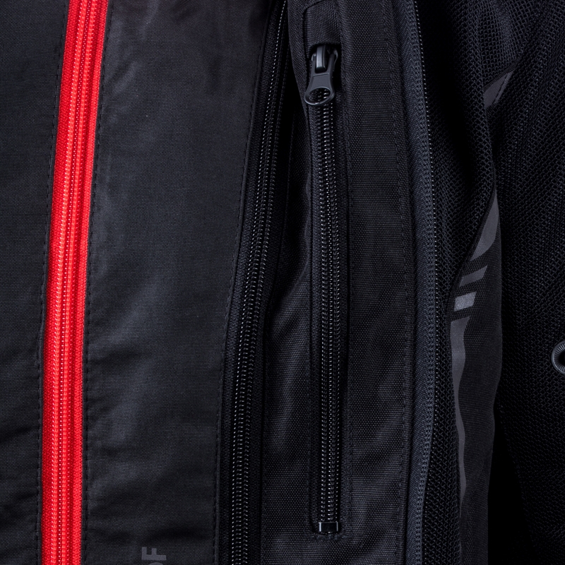 Ozone Jet II Schwarze Motorradjacke für Frauen Ausverkauf