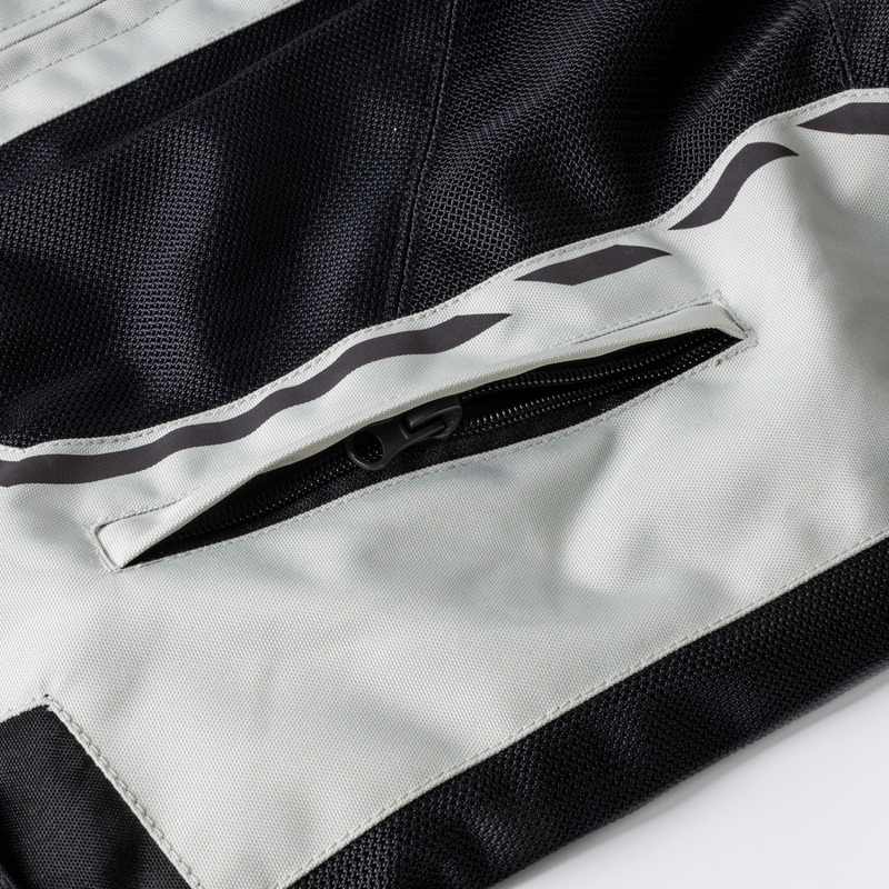 Motorradjacke Ozone Jet II grau-schwarz-fluorgelb Ausverkauf