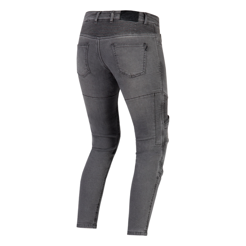 Ozone Roxy Washed Black Motorradjeans für Frauen Ausverkauf