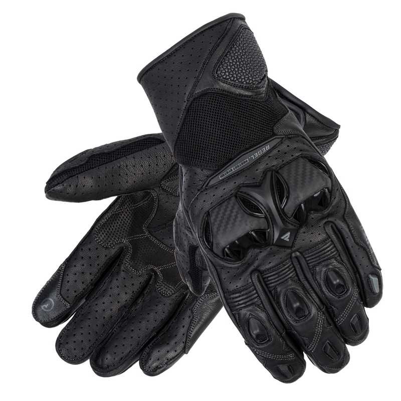 Rebelhorn Flux II Motorradhandschuhe schwarz