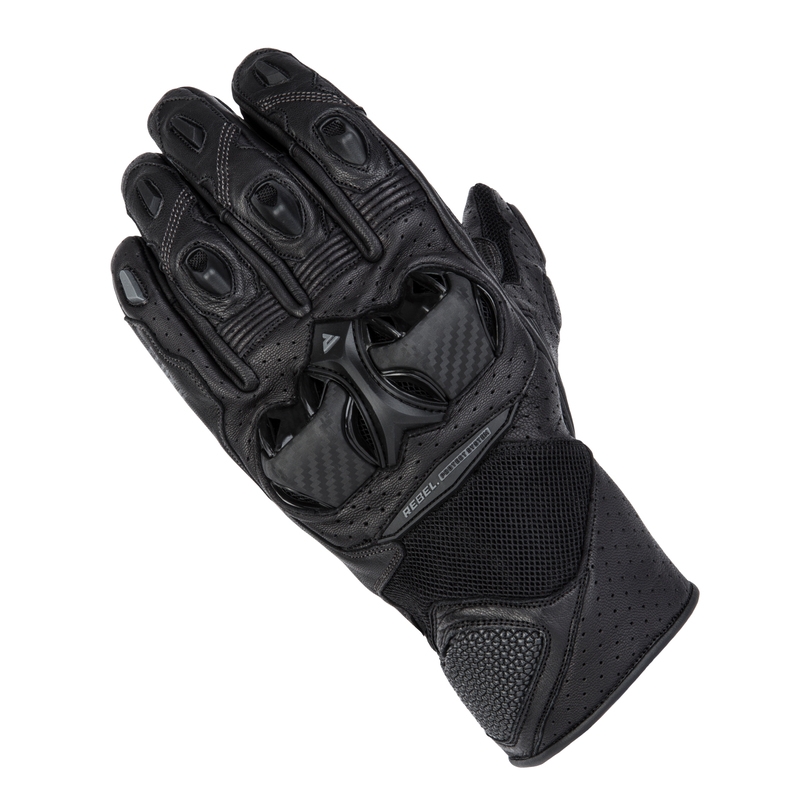 Rebelhorn Flux II Motorradhandschuhe schwarz