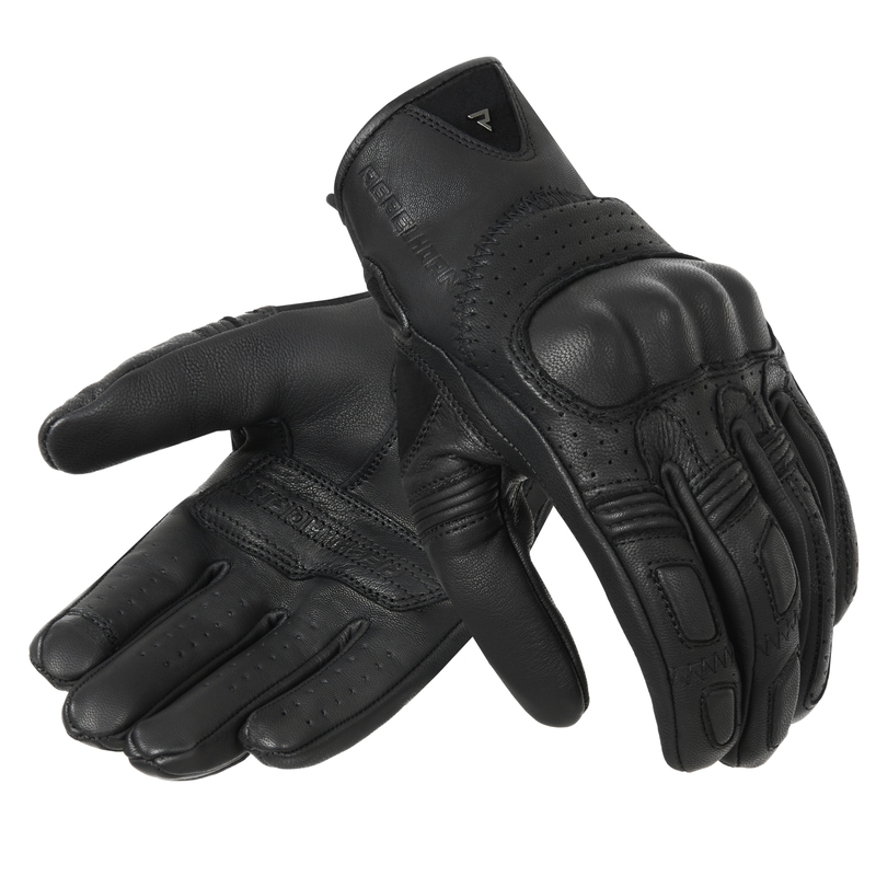 Motorradhandschuhe Rebelhorn Thug II schwarz perforiert