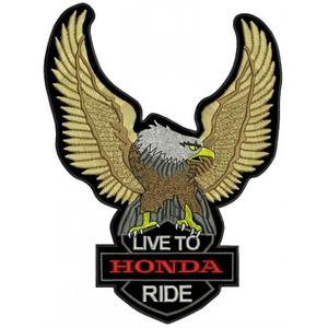 Aufnäher Eagle Live für Honda - groß