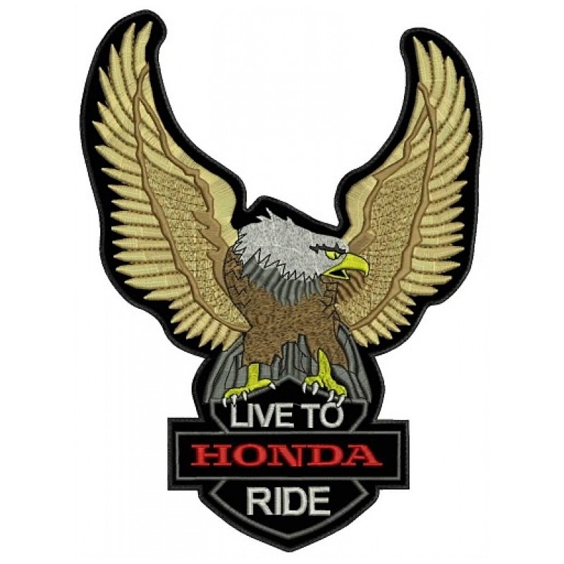 Aufnäher Eagle Live für Honda - groß