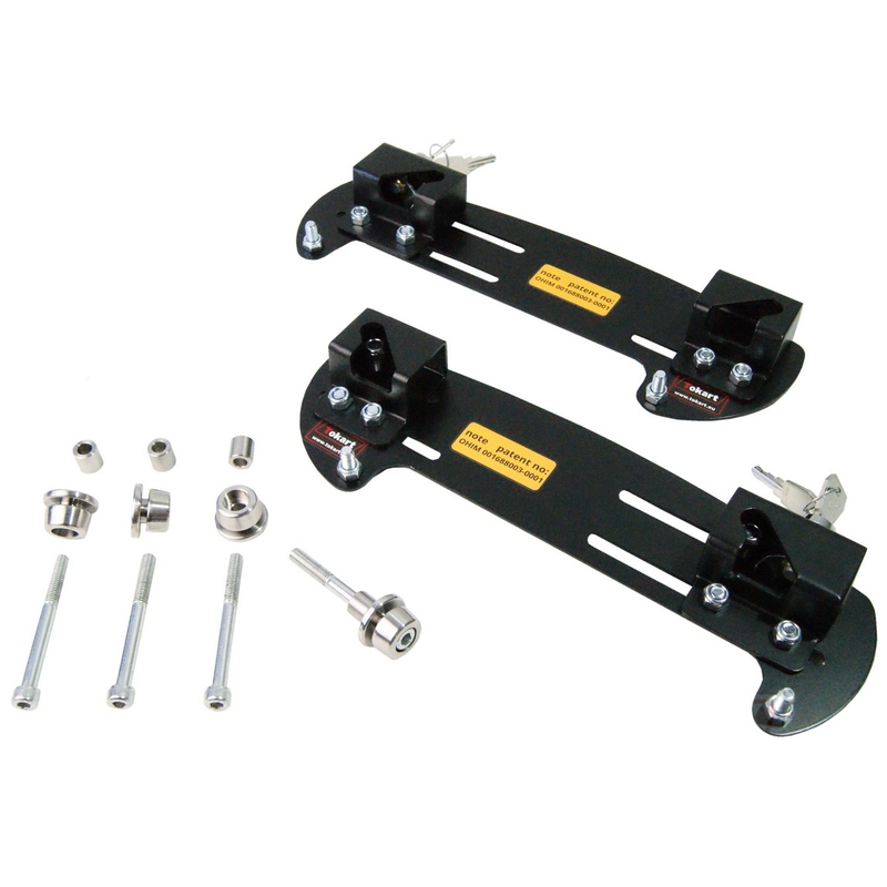 Seitliche Taschenhalter mit Tokart-Verschluss - 355 mm