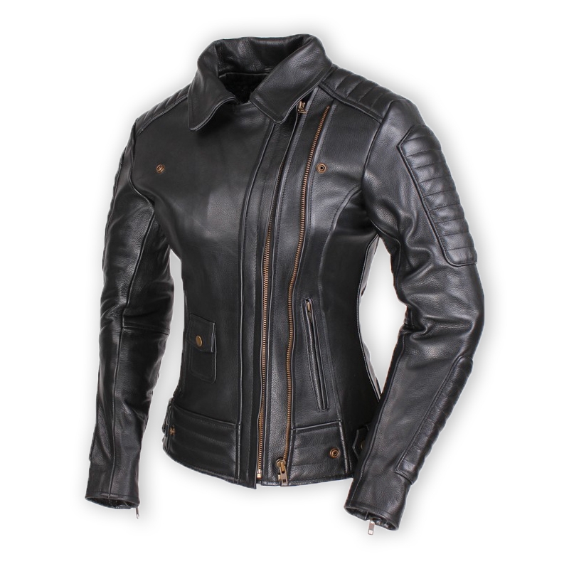 Damen Motorradjacke Curvy Street Racer Amber Ausverkauf