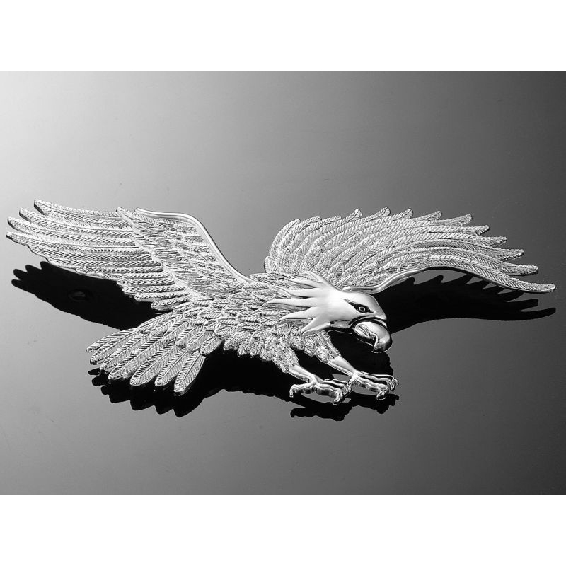 Aufkleber Ornament Eagle Silber