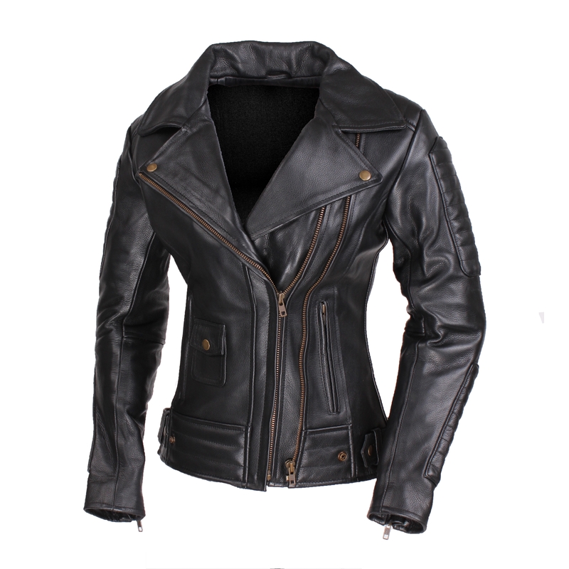 Damen Motorradjacke Curvy Street Racer Amber Ausverkauf