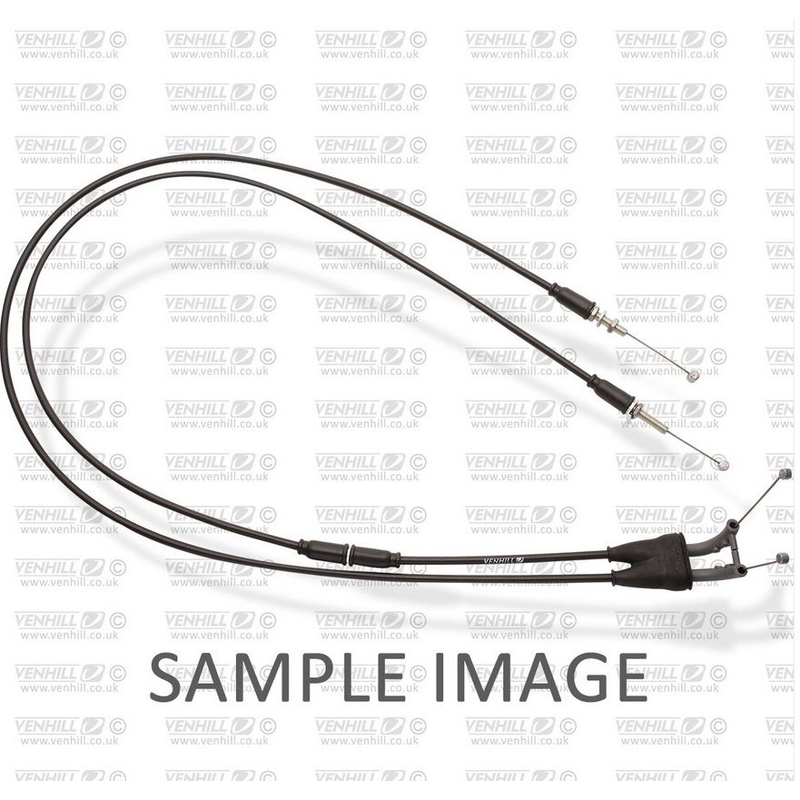 Throttle cables (pair) Venhill featherlight schwarz