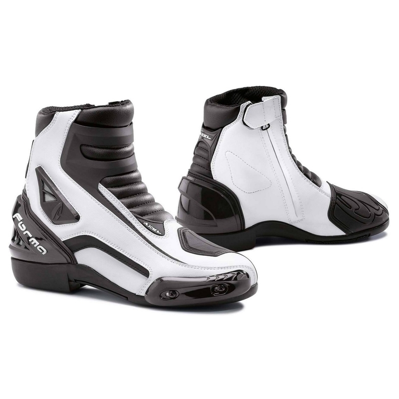 Forma Axel schwarz und weiß Motorradstiefel Ausverkauf