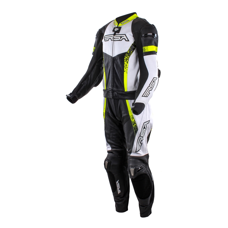 Herren RSA Impola II schwarz-weiß-fluorgelb Jumpsuit Ausverkauf