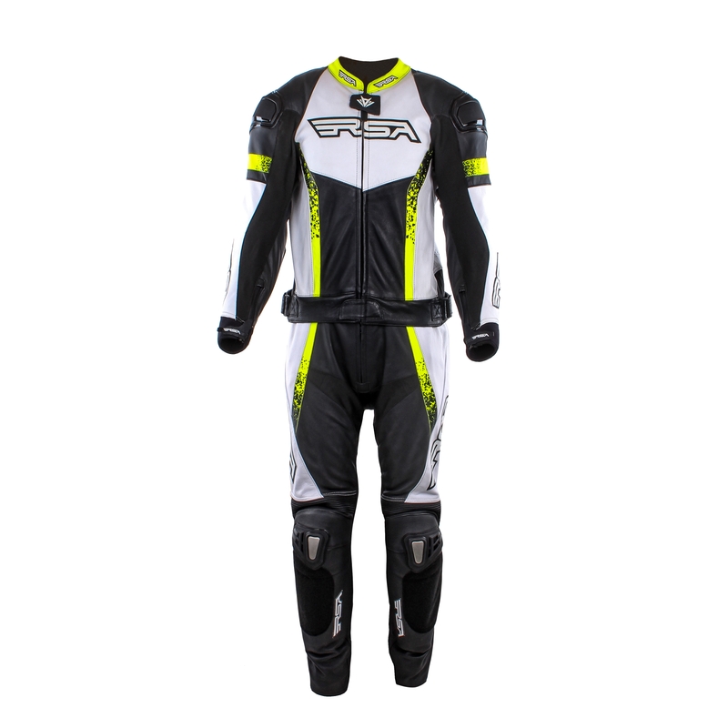 Herren RSA Impola II schwarz-weiß-fluorgelb Jumpsuit Ausverkauf