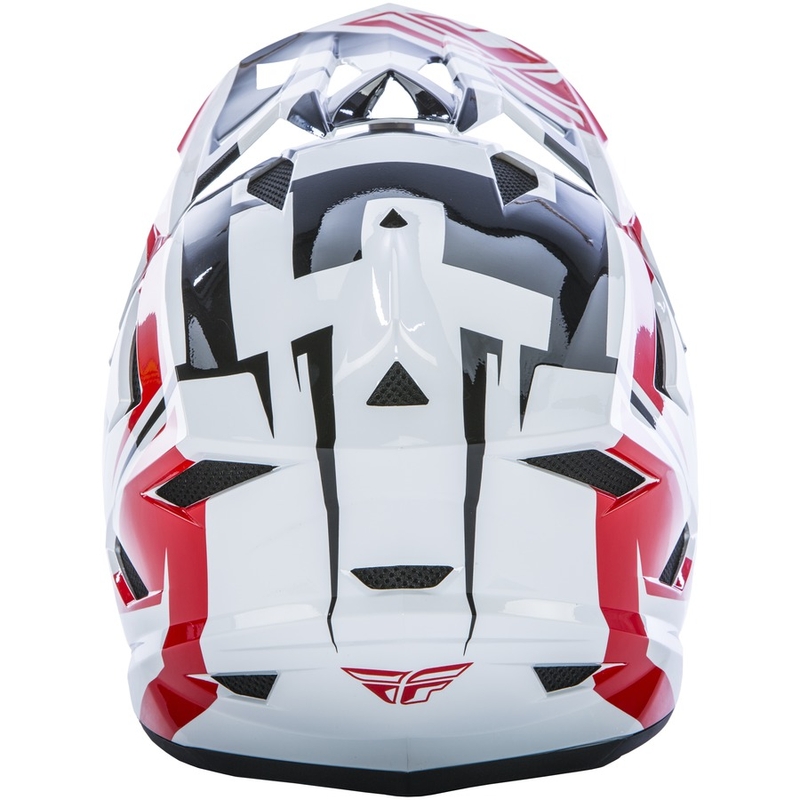 Motocross Helm FLY Racing DEFAULT - USA rot-schwarz-weiß