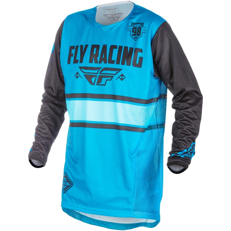 Motocross Trikot FLY Racing Kinetic ERA 2018 - USA blau-schwarz
