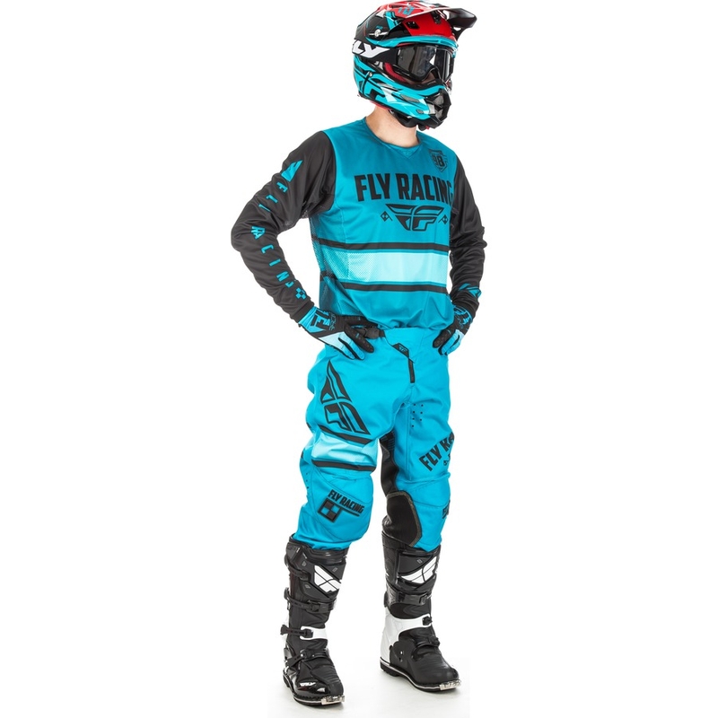 Motocross Trikot FLY Racing Kinetic ERA 2018 - USA blau-schwarz