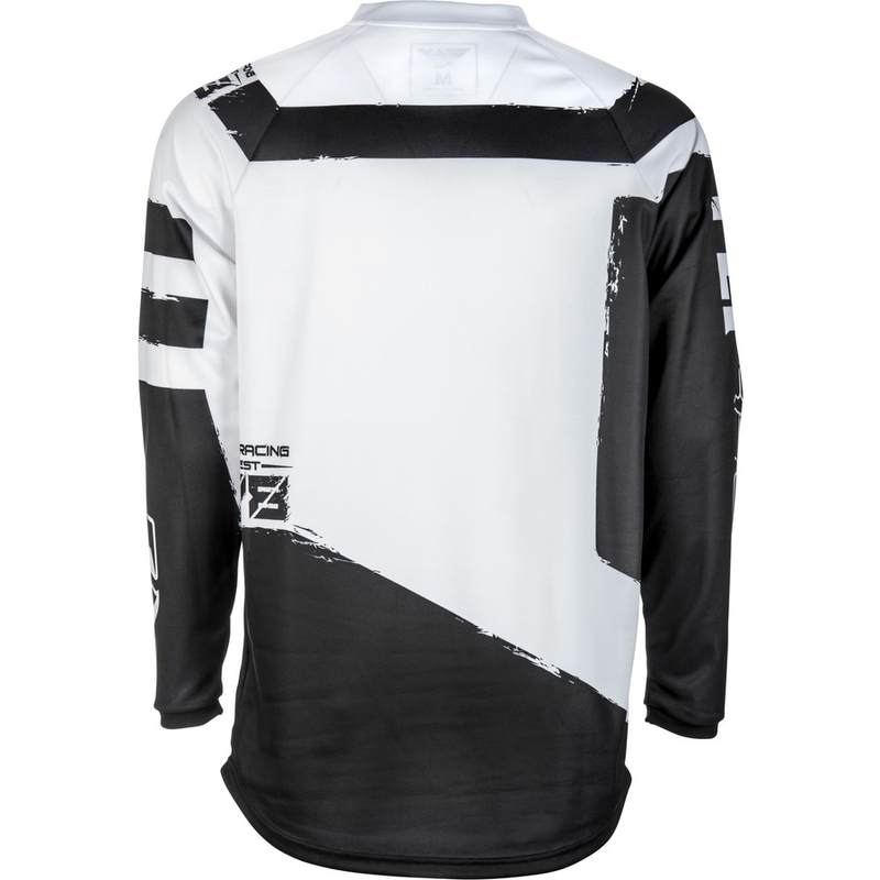 Motocross Trikot FLY Racing F-16 2018 - USA schwarz und weiß