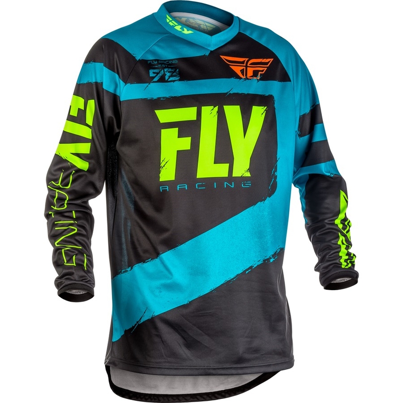 Motocross Trikot FLY Racing F-16 2018 - USA blau-schwarz
