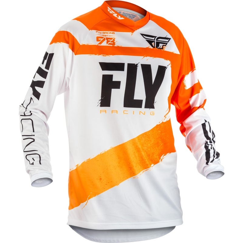 Motocross Trikot FLY Racing F-16 2018 - USA orange und weiß
