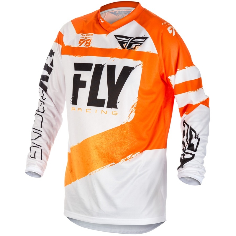 Motocross Trikot FLY Racing F-16 2018 - USA orange und weiß
