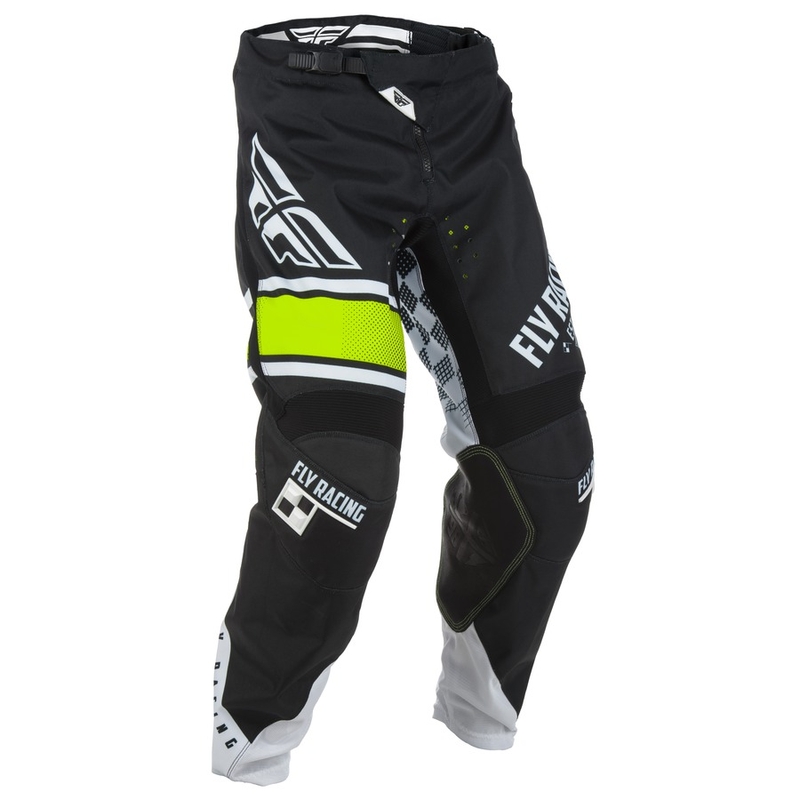 Motocross-Hose FLY Racing Kinetic ERA 2018 - USA schwarz-weiß Ausverkauf