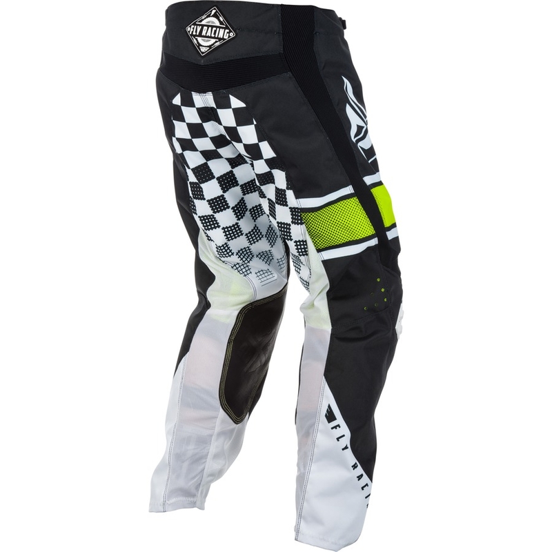 Motocross-Hose FLY Racing Kinetic ERA 2018 - USA schwarz-weiß Ausverkauf