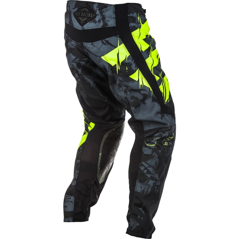 Motocross-Hose FLY Racing Kinetic OUTLAW 2018 - USA schwarz-fluo gelb