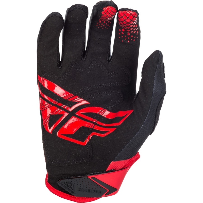 Motocross Handschuhe FLY Racing Kinetic 2018 - USA rot und schwarz