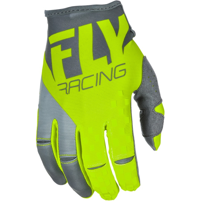 Motocross Handschuhe FLY Racing Kinetic 2018 - USA grau-fluo gelb